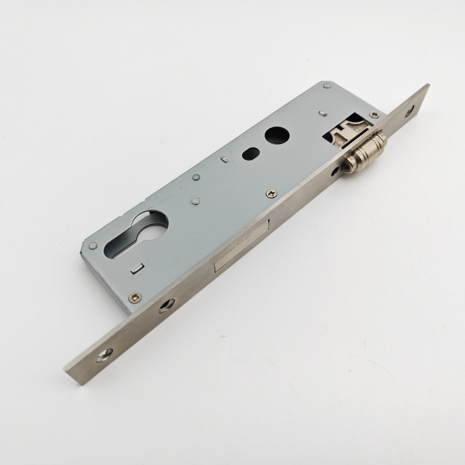 Factory Direct High Quality 8535 Novel Roller Iron Mortise Door Lock Body with Stainless Steel Panel Key Unlock for Sliding Door