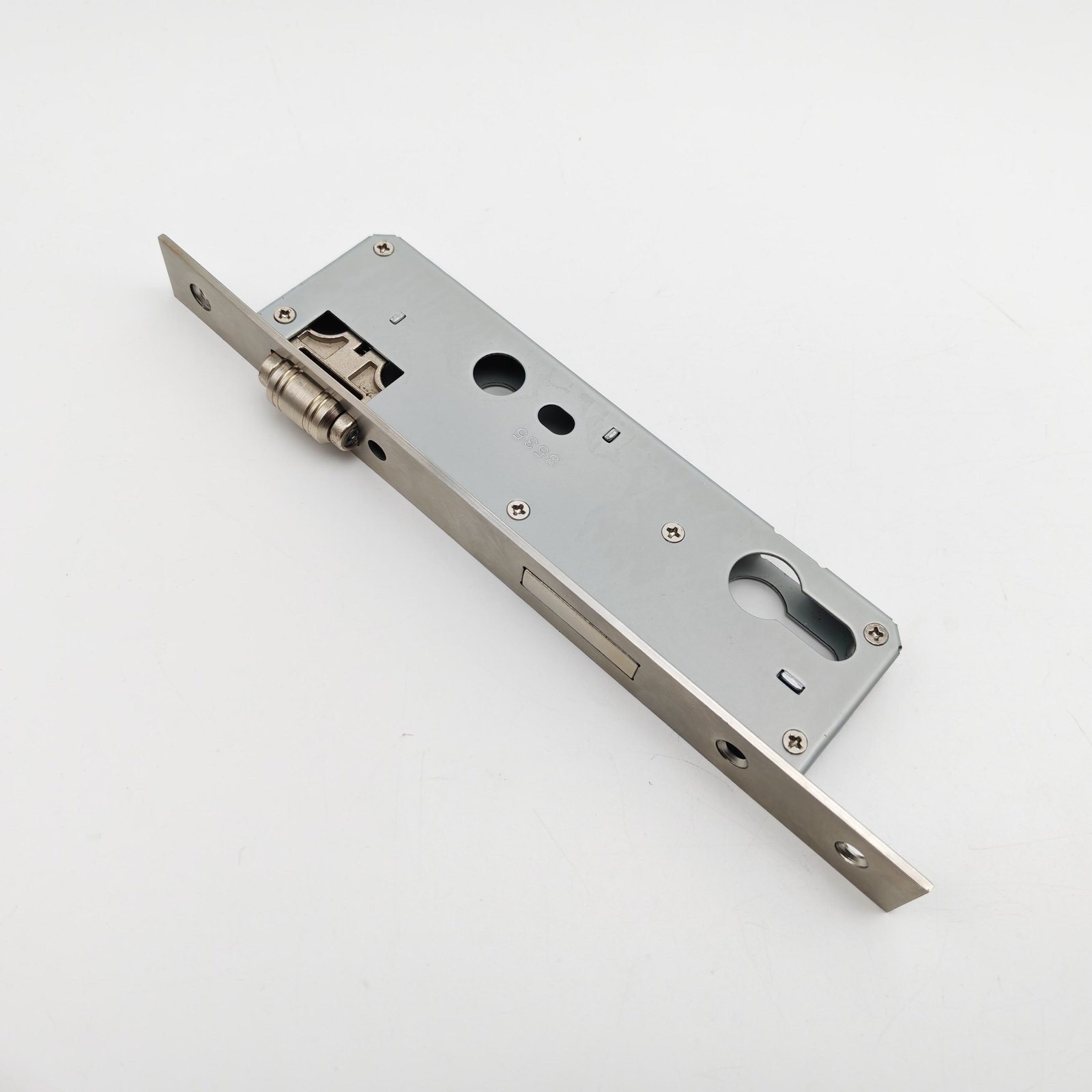 Factory Direct High Quality 8535 Novel Roller Iron Mortise Door Lock Body with Stainless Steel Panel Key Unlock for Sliding Door