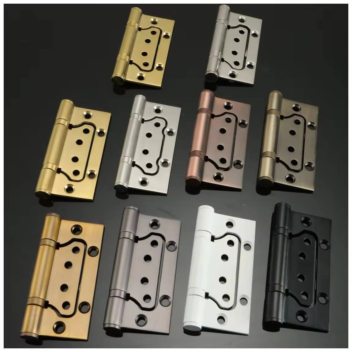 Adjustable Stainless Steel Spring Car Butterfly Door Closer Hinge Self-Closing Modern Design for Home Bathroom or Hotel Use