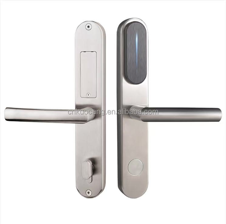 TTlock 304 Stainless Steel Smart Fingerprint Card Hotel Room Door Lock Cloud /Wi-Fi Grade Security for Steel Doors