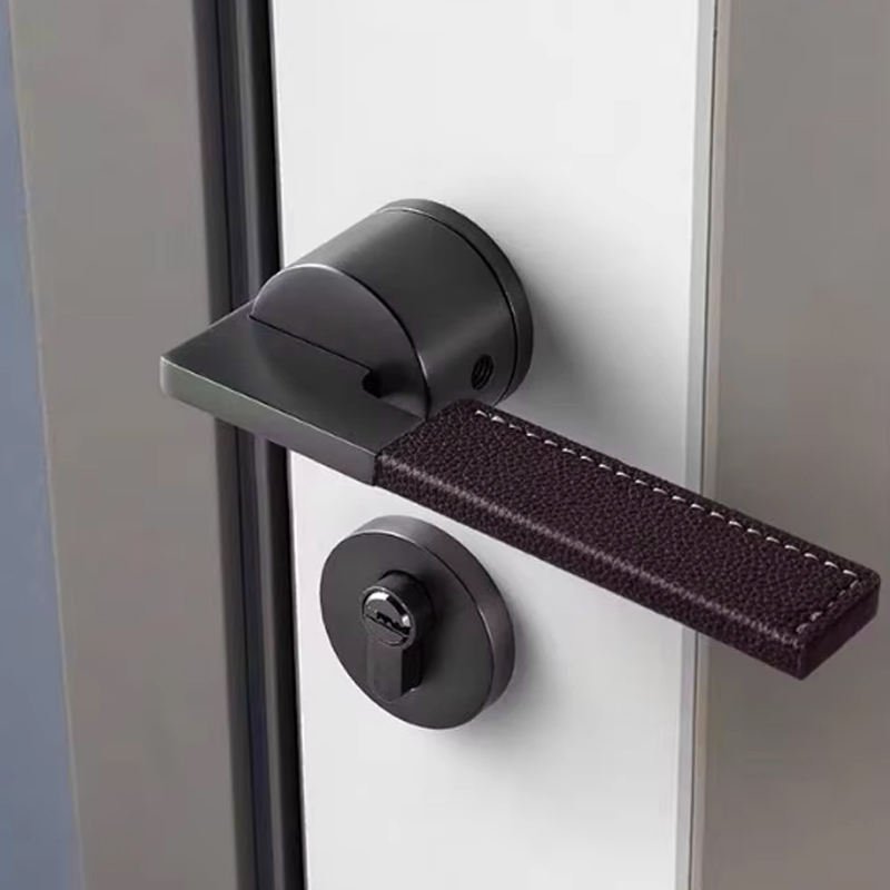 Latest Fashionable Zinc Alloy Leather Door Handle Luxury European