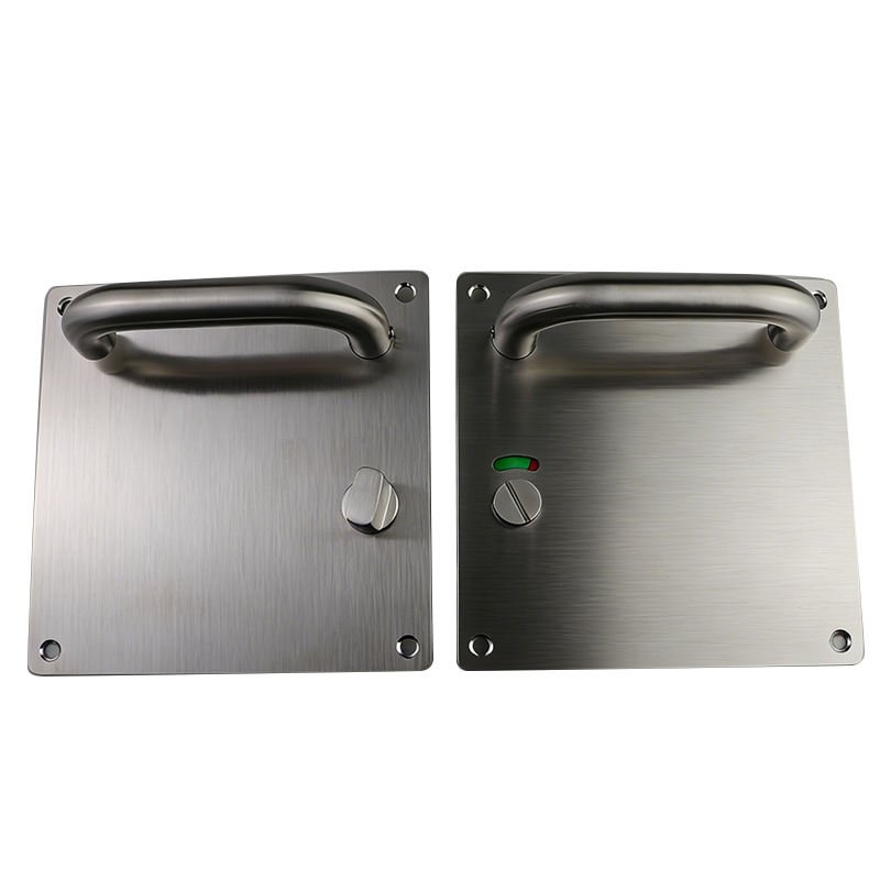 Green& Red Indication Privacy Stainless Steel 304 Industrial Professional Clean Door Handle With Plate ,Clean Door Handle Lock