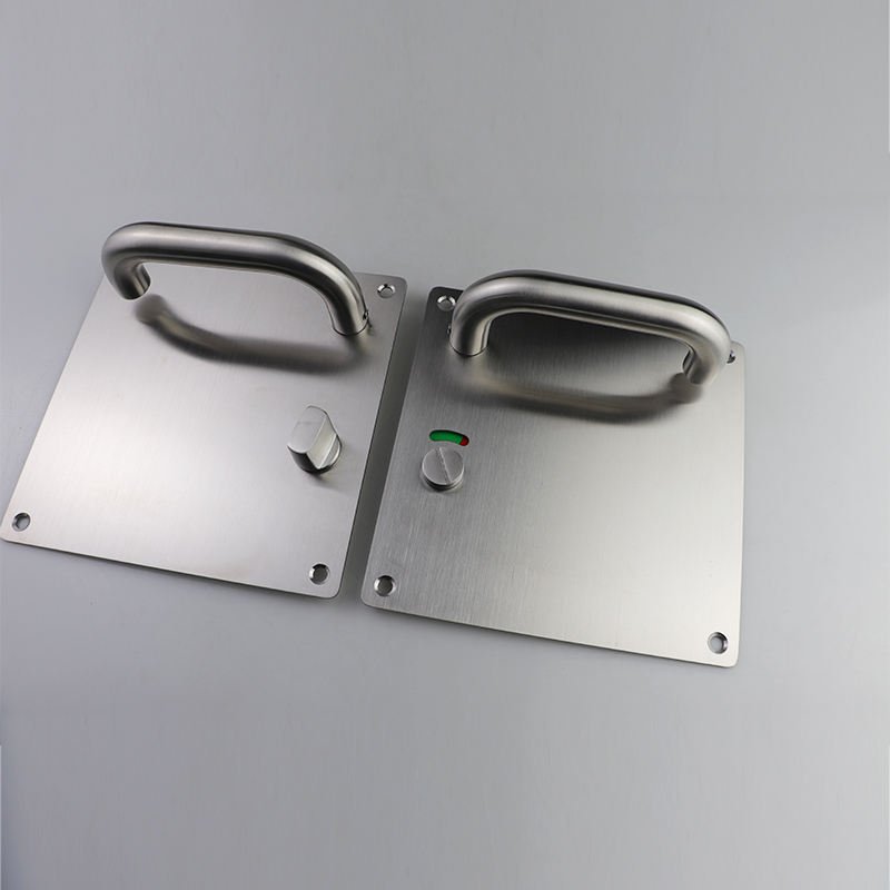 Green& Red Indication Privacy Stainless Steel 304 Industrial Professional Clean Door Handle With Plate ,Clean Door Handle Lock