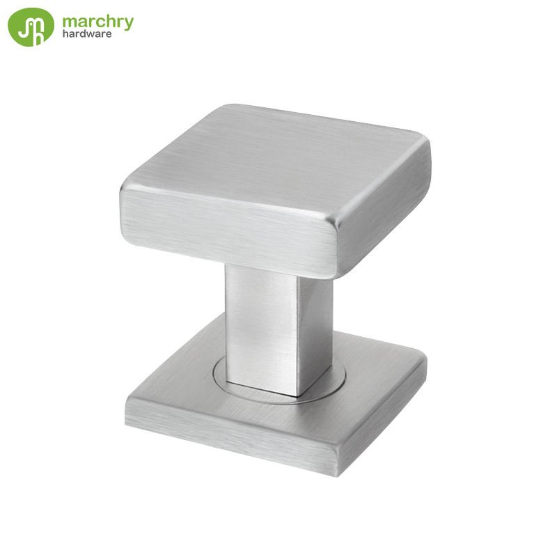 Door Knob Stainless Steel Square Shape Knob and Base Door Knob