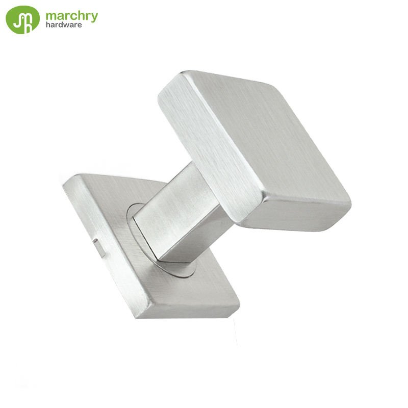 Door Knob Stainless Steel Square Shape Knob and Base Door Knob