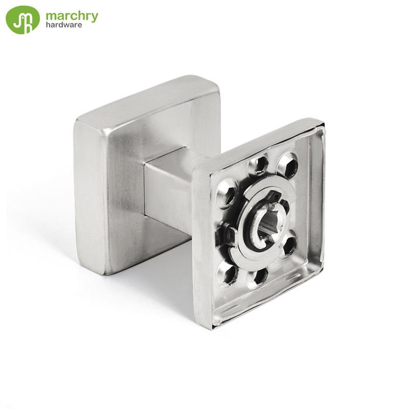 Door Knob Stainless Steel Square Shape Knob and Base Door Knob