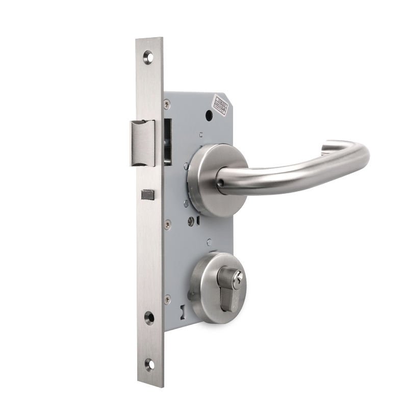 CE Certification SUS 304 Handle 7255 Mortise Door Lock with Emergency Escape Function for Public Place Classroom