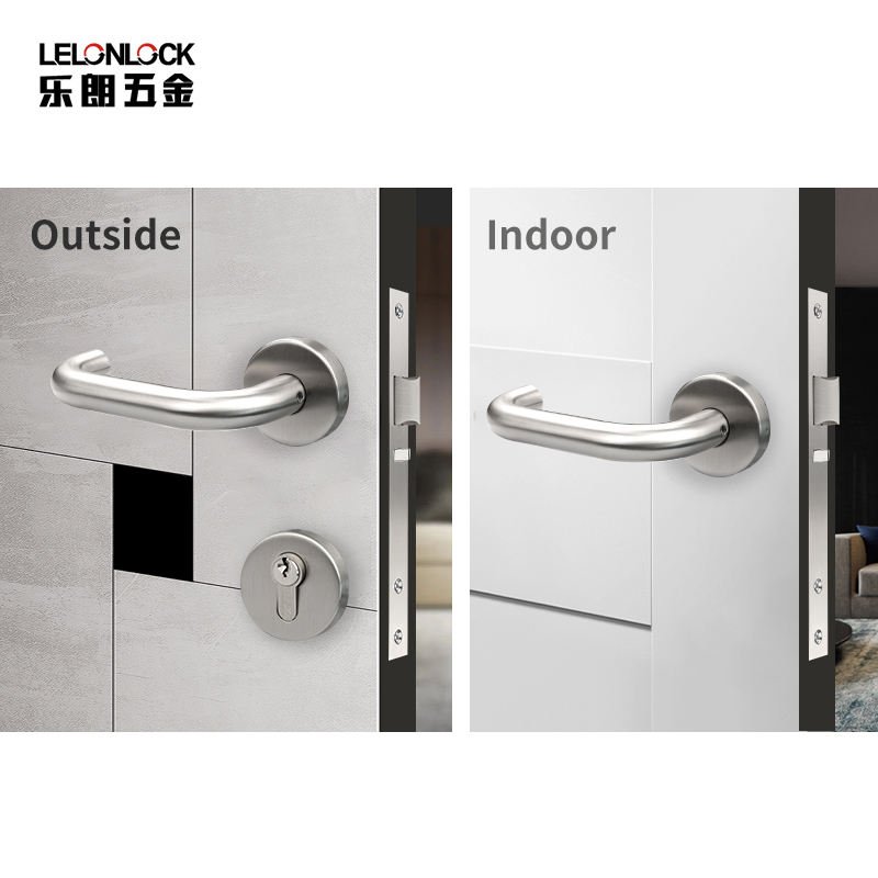 CE Certification SUS 304 Handle 7255 Mortise Door Lock with Emergency Escape Function for Public Place Classroom