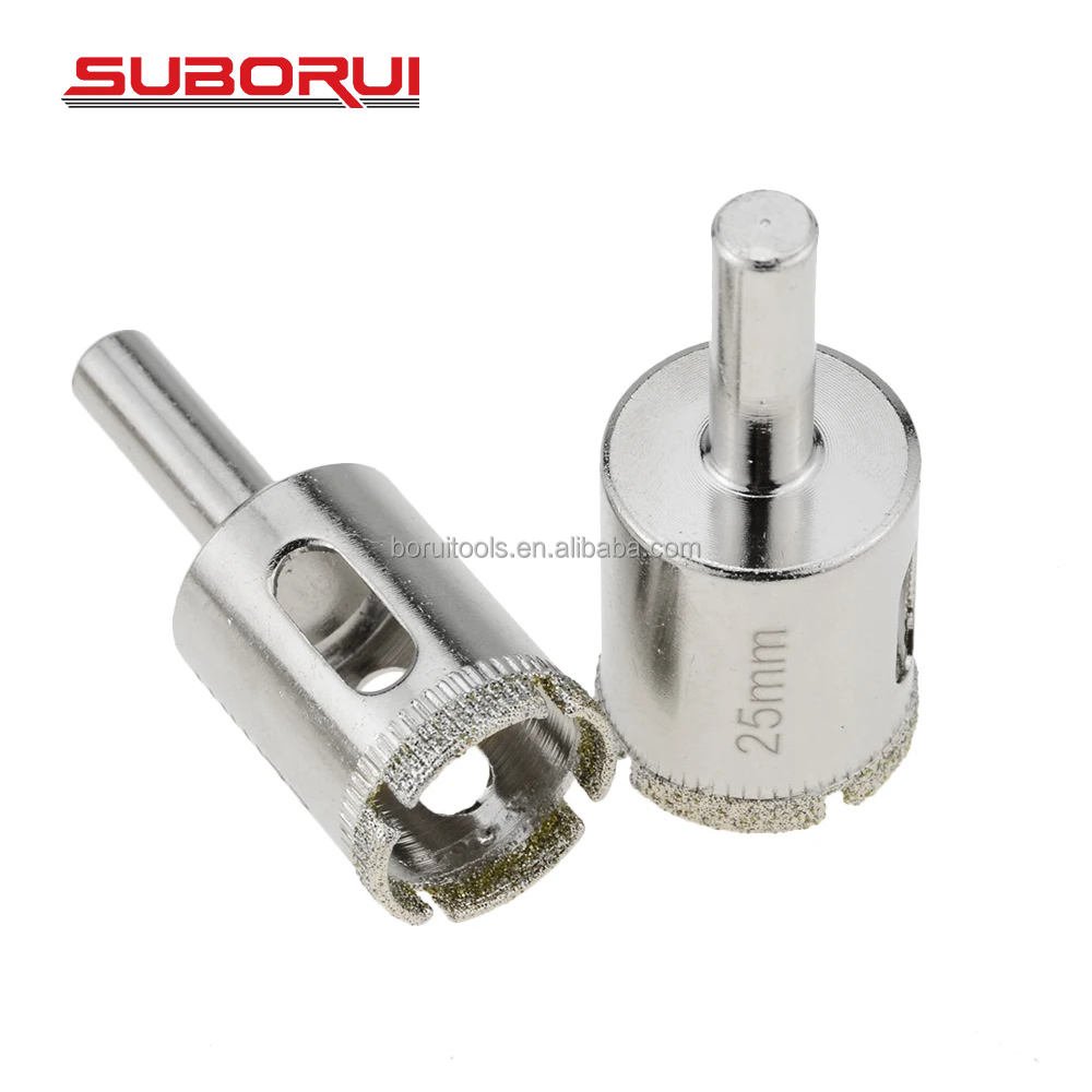 SUBORUI Diamond Glass Tile Core Hole Saw Cutter Drill Bit Set for Glass Tile Ceramic Marble Porcelain Brocas Diamantadas