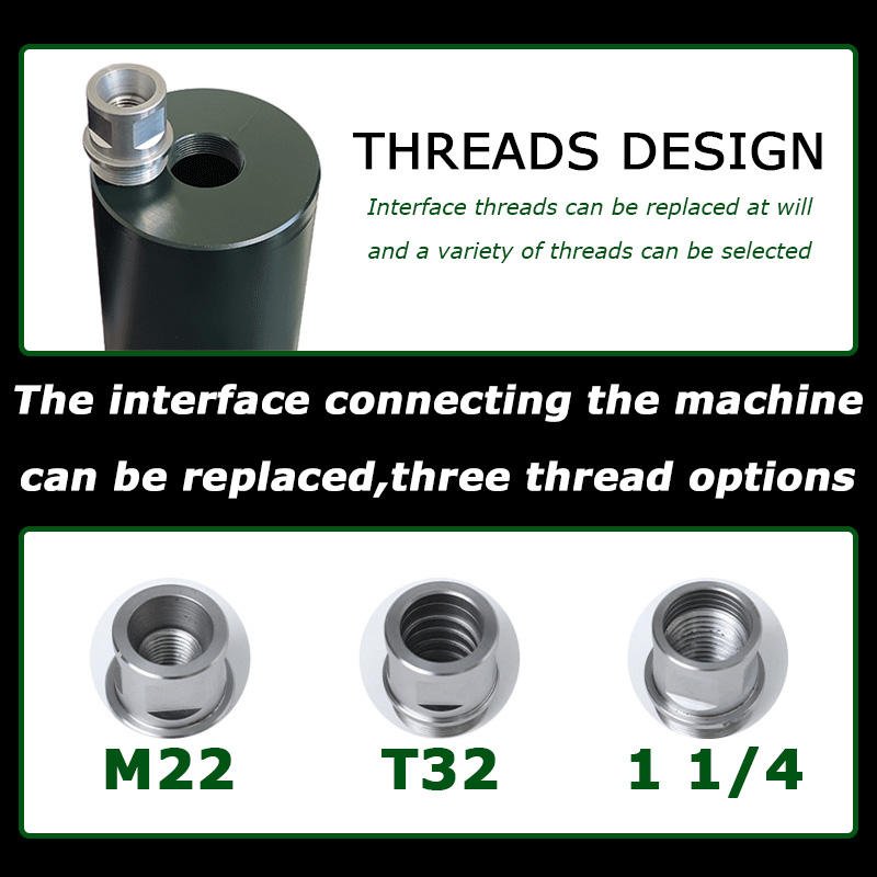 High Quality M22 T32 1 1/4UNC Diamond Core Drill Bit Total Length Is 400mm for Reinforced Concrete Brick Wall Masonry Drilling