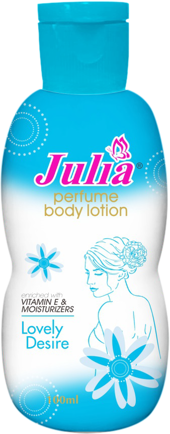 OEM & ODM Julia Body Lotion Unisex Moisturizing Skin Brightening Cream in Plastic Bottle Glycerine & Vitamin E Private Label