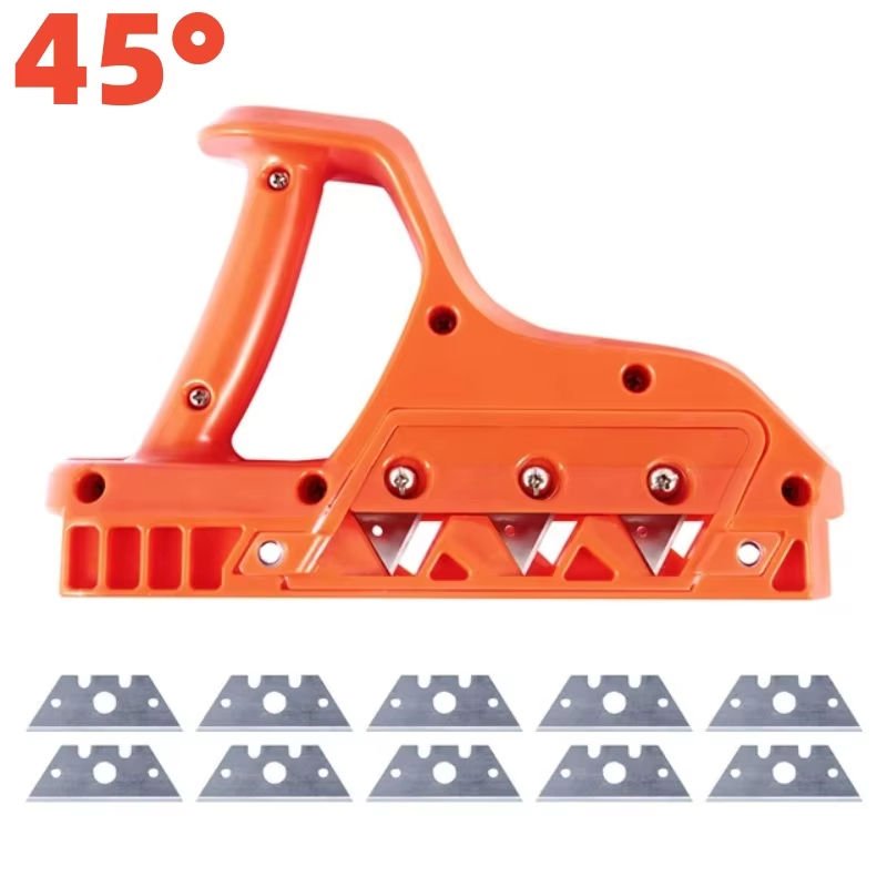 45 Degree Chamfer Plane Edge Corner Trimming Manual Planer Woodworking Blade Edge Corner Planer for Plasterboard Gypsum Board