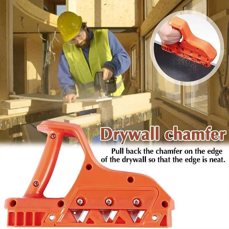 Plasterboard Quick Cutter Drywall Edge Chamfer Woodworking Cutting Tool 45 ° Trimmer Hand Tool