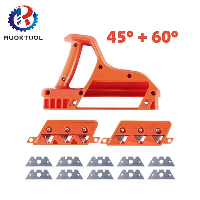 45 Degree and 60 Degree Woodworking Blade Edge Corner Planer Manual Trimming Chamfer Planer for Plasterboard Gypsum Board