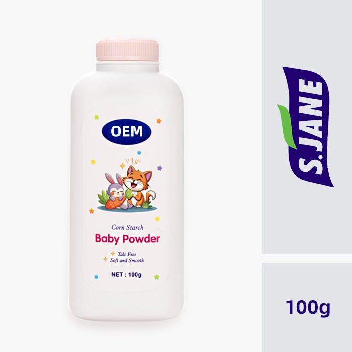 Luxury OEM ODM 30g 50g 60g 90g 100gOrange Baby Powder Travel-friendly Baby Powder Packaging Keeps Baby Dry