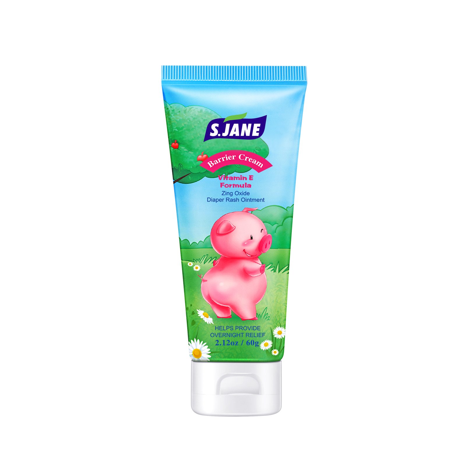Customized Natural Diaper Barrier Cream Rash Moisture Vitamin E Zing Oxide for Babies
