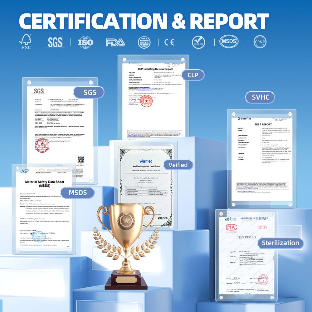 Free Sample Quick Clean 1Hour Cycle Compatible Dishwasher Tablets with Pre-Soak Action Fast Acting Gel for Cleaning Dried Stains