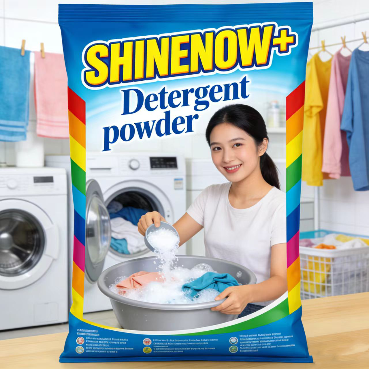Wholesale Cheap Price Laundry Detergent Powder with High Foam and Strong Perfume Automatic Washing&Hand Washing Powder