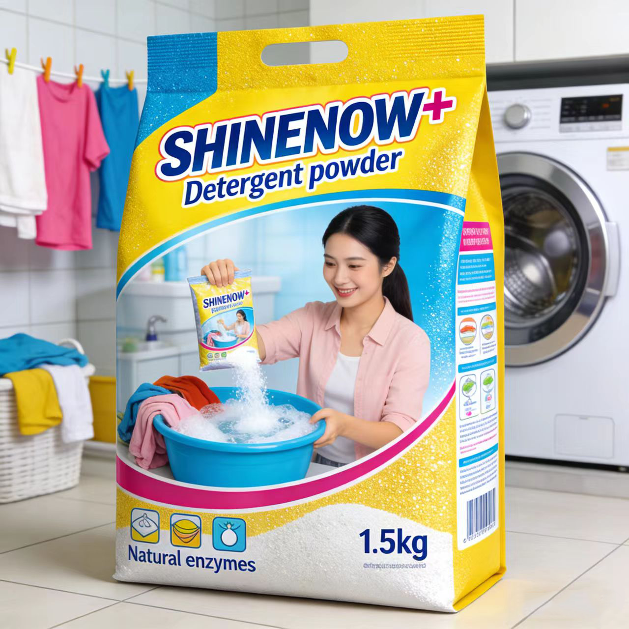 Professional Exporter Best Sale Budget Household Detergent Washing Laundry Powder
