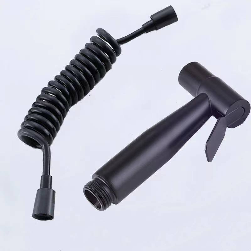 Modern Handheld Stainless Steel 304 Eco-Friendly Bidet Sprayer Set with Easy Installation and Spring Hose for Hotels Bathrooms