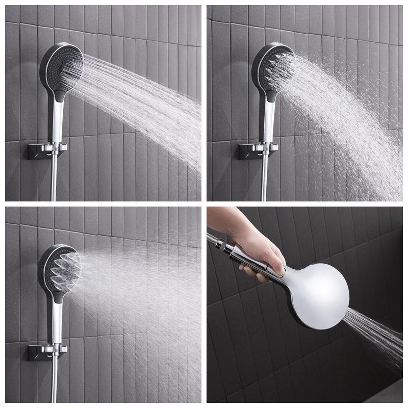 Multi Functional Digital Display Shower System Pre Embedded Wall Mounted Chrome Plated Thermostat Shower Kit