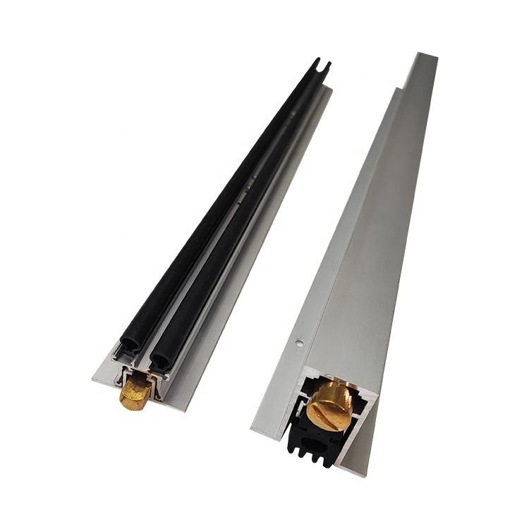 Aluminium Automatic Door Bottom Seal Fire Rated Heavy Duty Surface Mounted Modern Design Screw Installation for External Doors