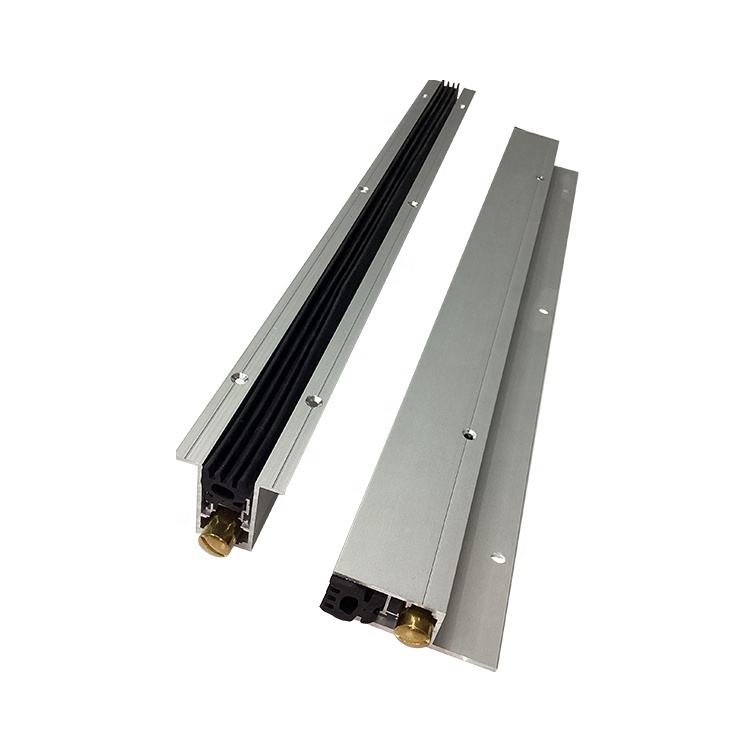 Aluminium Automatic Door Bottom Seal Fire Rated Heavy Duty Surface Mounted Modern Design Screw Installation for External Doors