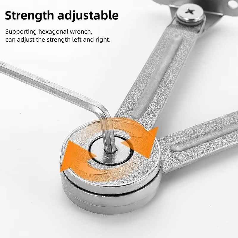 RUNNYWATER B38 Zinc Alloy Kitchen Cabinet Door Support Lift Flap Lid Stay Adjustment Soft Close Lift Stay Hinge