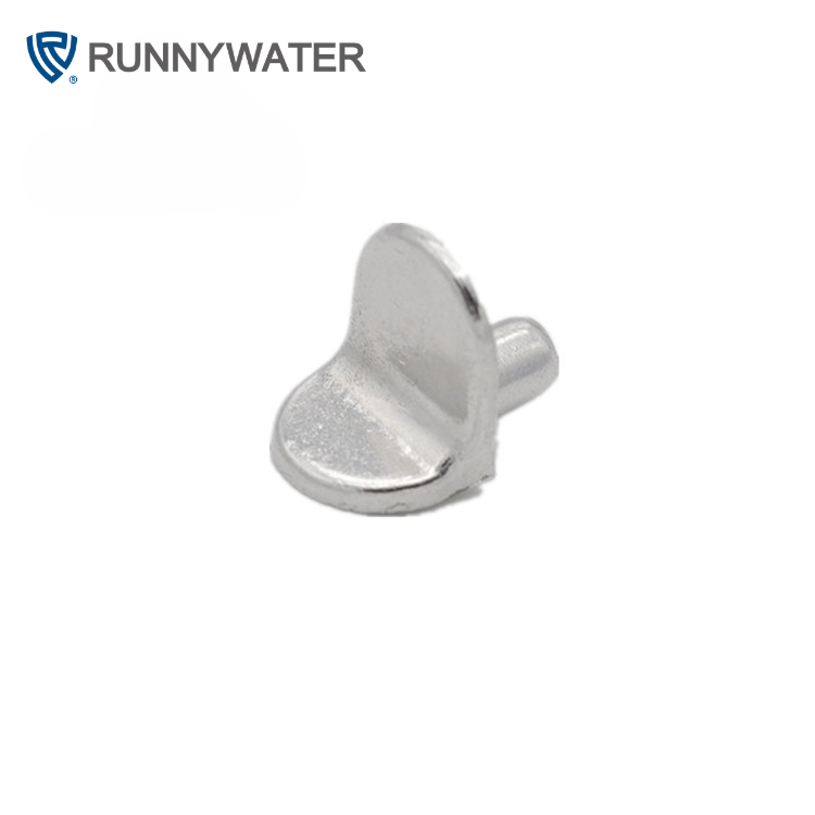 Zinc Alloy Glass Fixed Shelf Support Furniture Accessories Cabinet Glass Solid 7-shaped Shelf Bracket