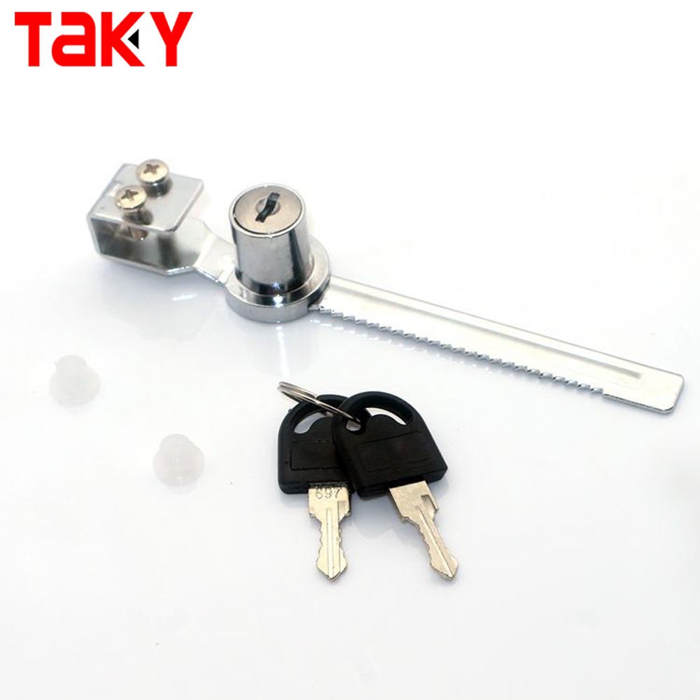 Taky-318 Cabinet Display Case Showcase Double Sliding Glass Door Key Lock