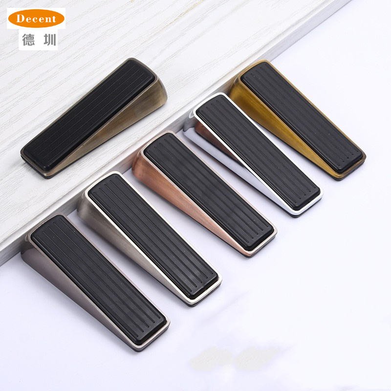 2026 Heavy Duty Zinc Alloy Modern Design High Quality Strong Magnets Wall Protector for Hotels Floor Bottom Mounted Door Stopper