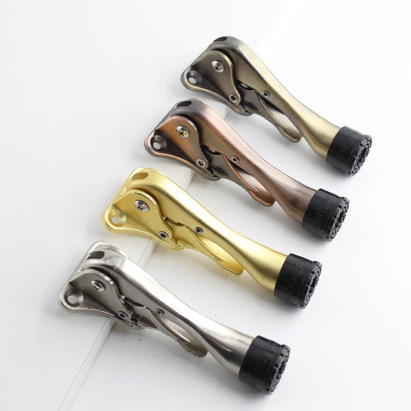 Modern Design Zinc Alloy Door Stopper High Quality Foot Operated Door Stopper New Design Adjustable Door Stopper for Hotels