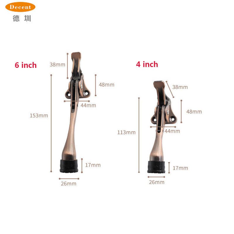 Modern Design Zinc Alloy Door Stopper High Quality Foot Operated Door Stopper New Design Adjustable Door Stopper for Hotels