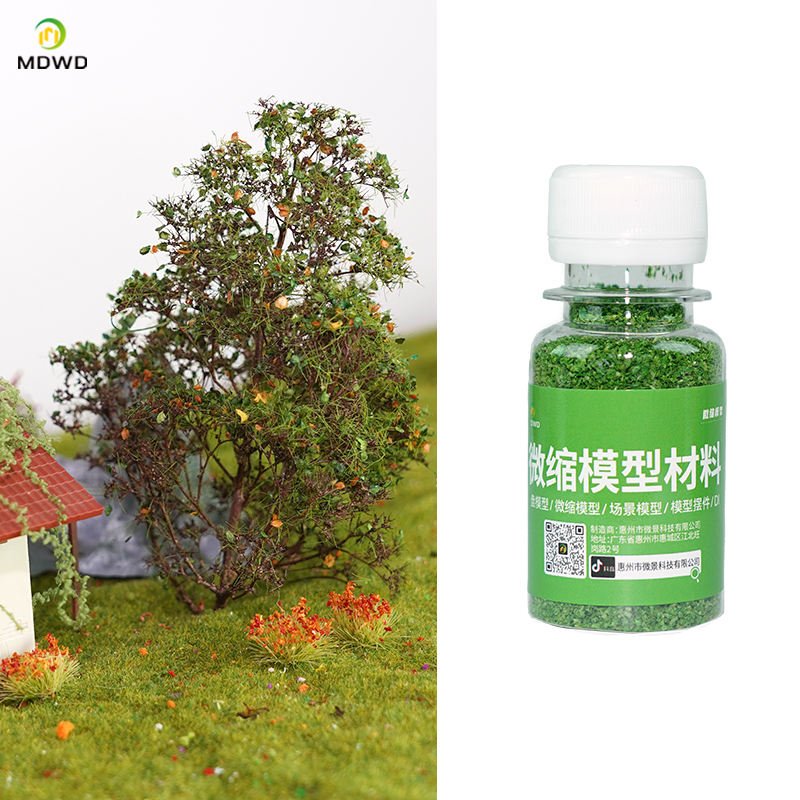 Miniature Plastic Tree Model Train Accessory DIY Architectural Train Accessory with Scale Features Mini Figure for Train Layouts