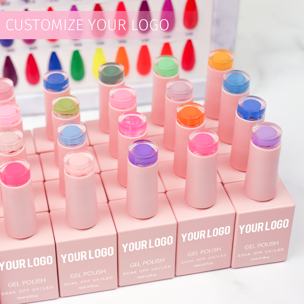 2026 Hema-Free 15ml UV Gel Polish Set High Quality Solid Gel Nail Polish Customizable Logo OEM/ODM Wholesale
