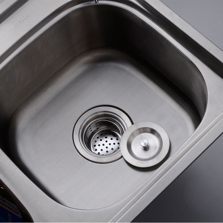 Cheaper One Base Composite Modern Sus 304 Stainless Steel Kitchen Sink Filter Stretch Sink