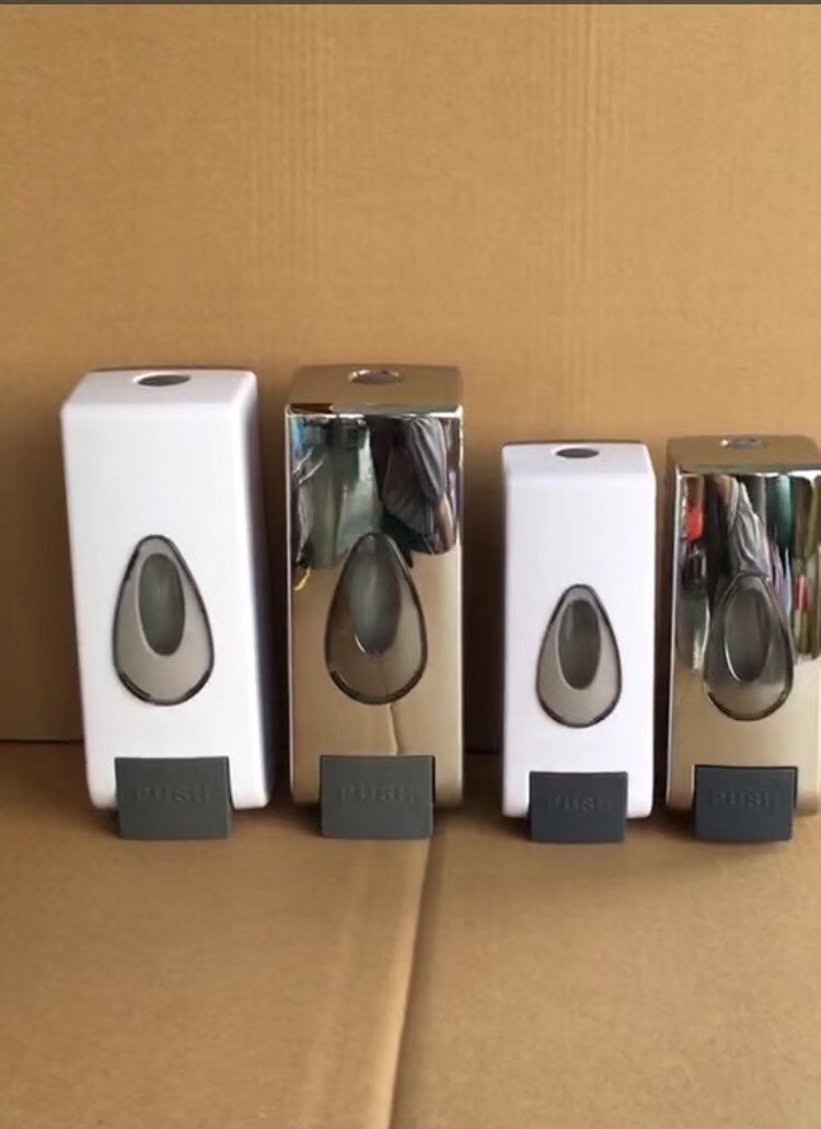 ABS Plastic 360/600ml Wall Mounted Liquid Soap and Hand Sanitizer Dispenser Dual Soap Dispenser for Hotel Commercial Use