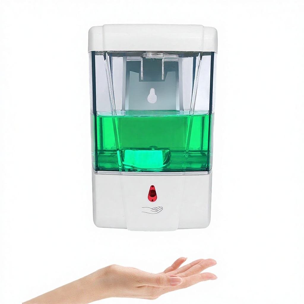 700ml Automatic Sensor Eco-Friendly USB Charging Two-piece Plastic Liquid Soap & Hand Sanitizer Dispenser Bathroom Accessory
