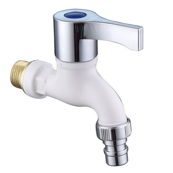 Modern Single-handle Plastic Deck Mounted Chrome Single-hole Faucet for Washbasin Bathroom Outdoor