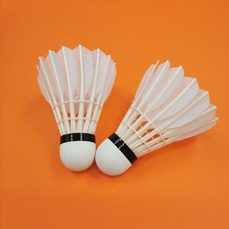 Kok Badminton Goose Feather Tournament Shuttlecock Natural White G8 Model Dmantis Brand Wholesale Best Durability