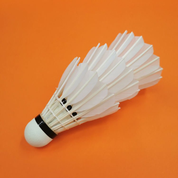 Kok Badminton Goose Feather Tournament Shuttlecock Natural White G8 Model Dmantis Brand Wholesale Best Durability