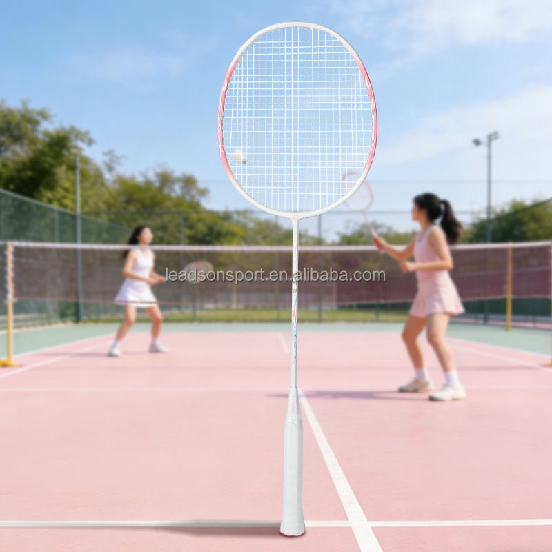Customized High Quality Matte Aluminum Carbon PU Grip Hard Amateur Badminton Racket