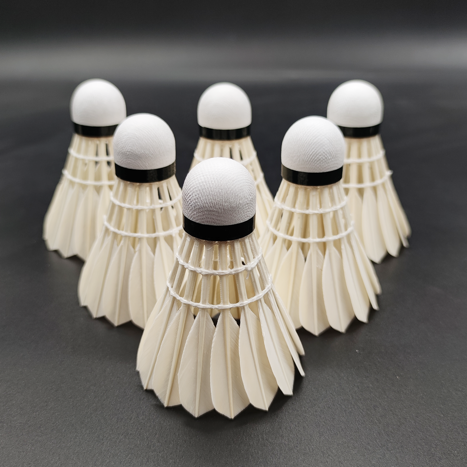 Premium Durability Dmantis G30 Goose Feather Shuttlecock with Natural PU Fiber Cork