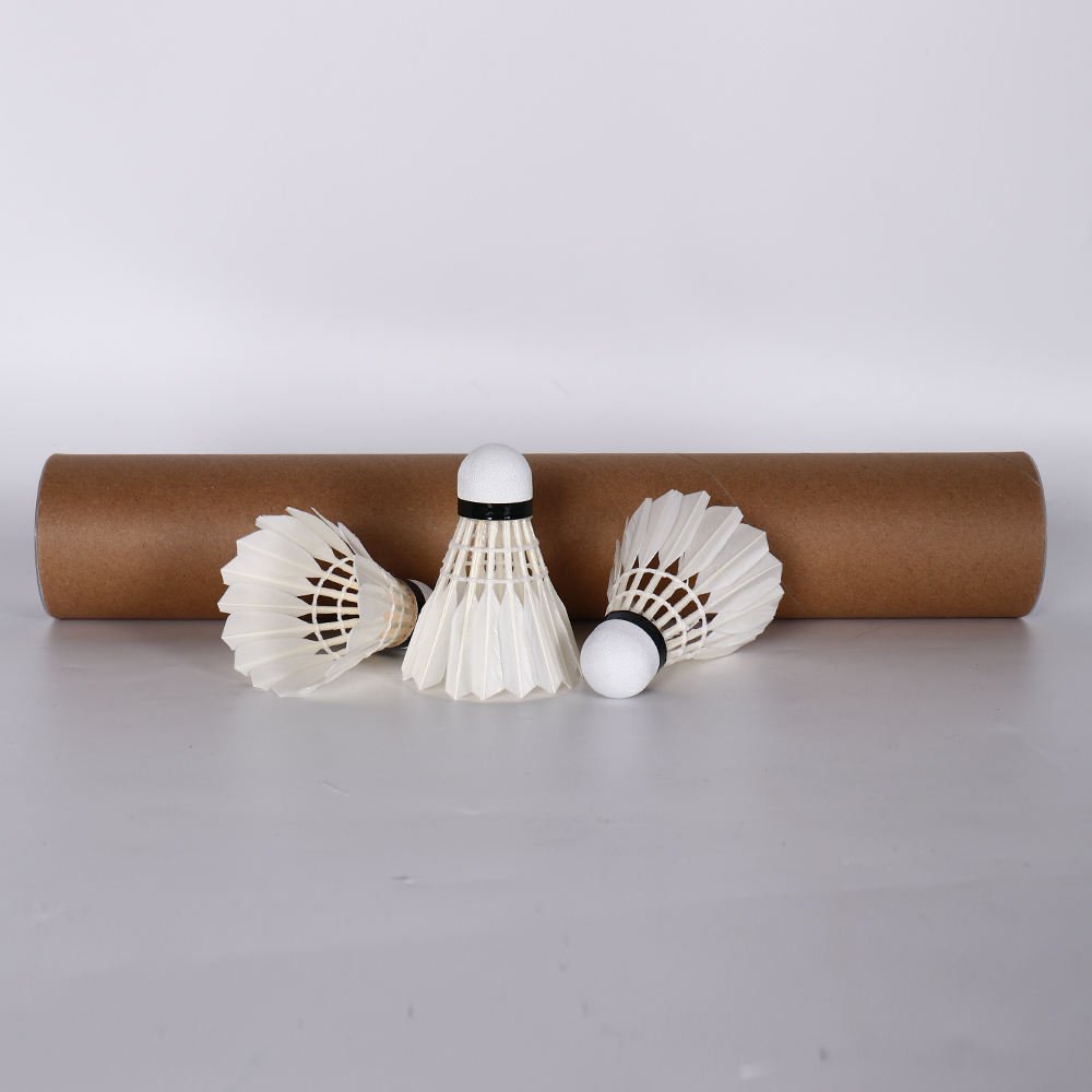 Shuttlecock Water Duck Feather Class D Thin Rod 2 Layer Cork OEM Badminton Shuttlecock