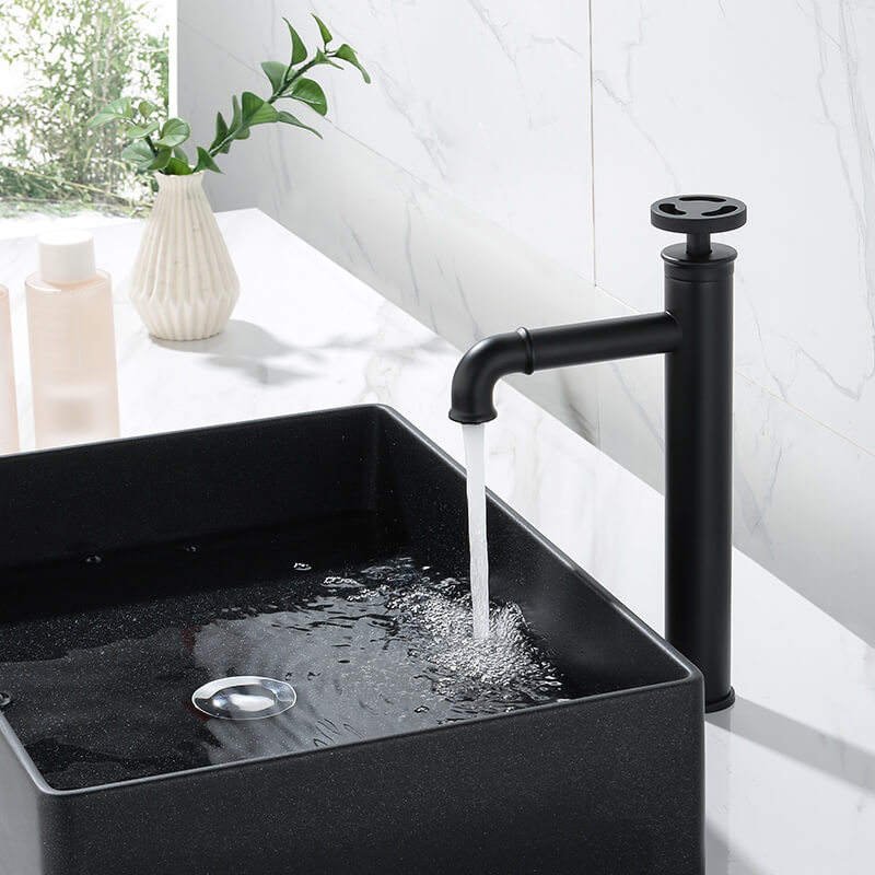 Luxury Modern Single Hole Gold Bathroom Wash Basin Mixer Faucet with Ceramic Valve Core Deck Mounted