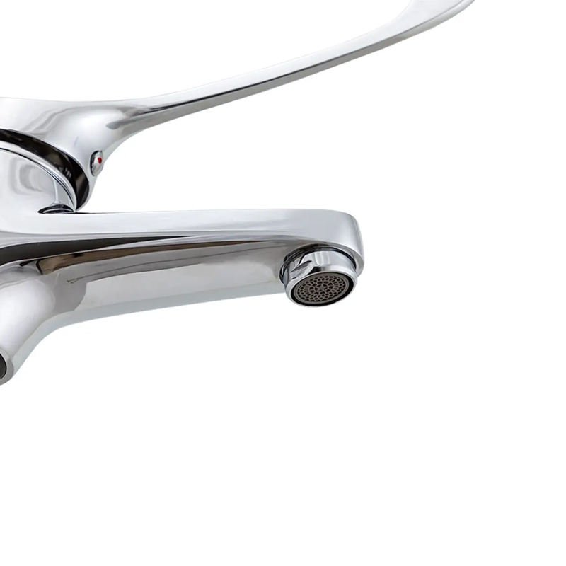 Extended Lever Chrome Mixer Tap for Bedroom Ceramic Valve Core Health Faucet for Hospitals and Aged Care