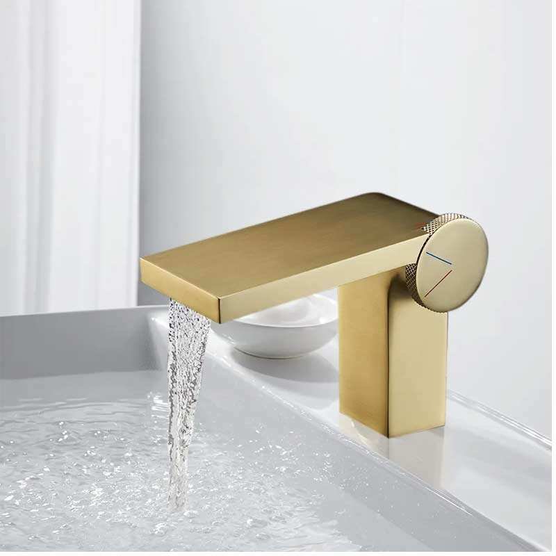 Controllable Salon Single-lever Waterfall Water Brass Wholesale High Quality Vintage Bathroom Modern Basin Mixer Taps