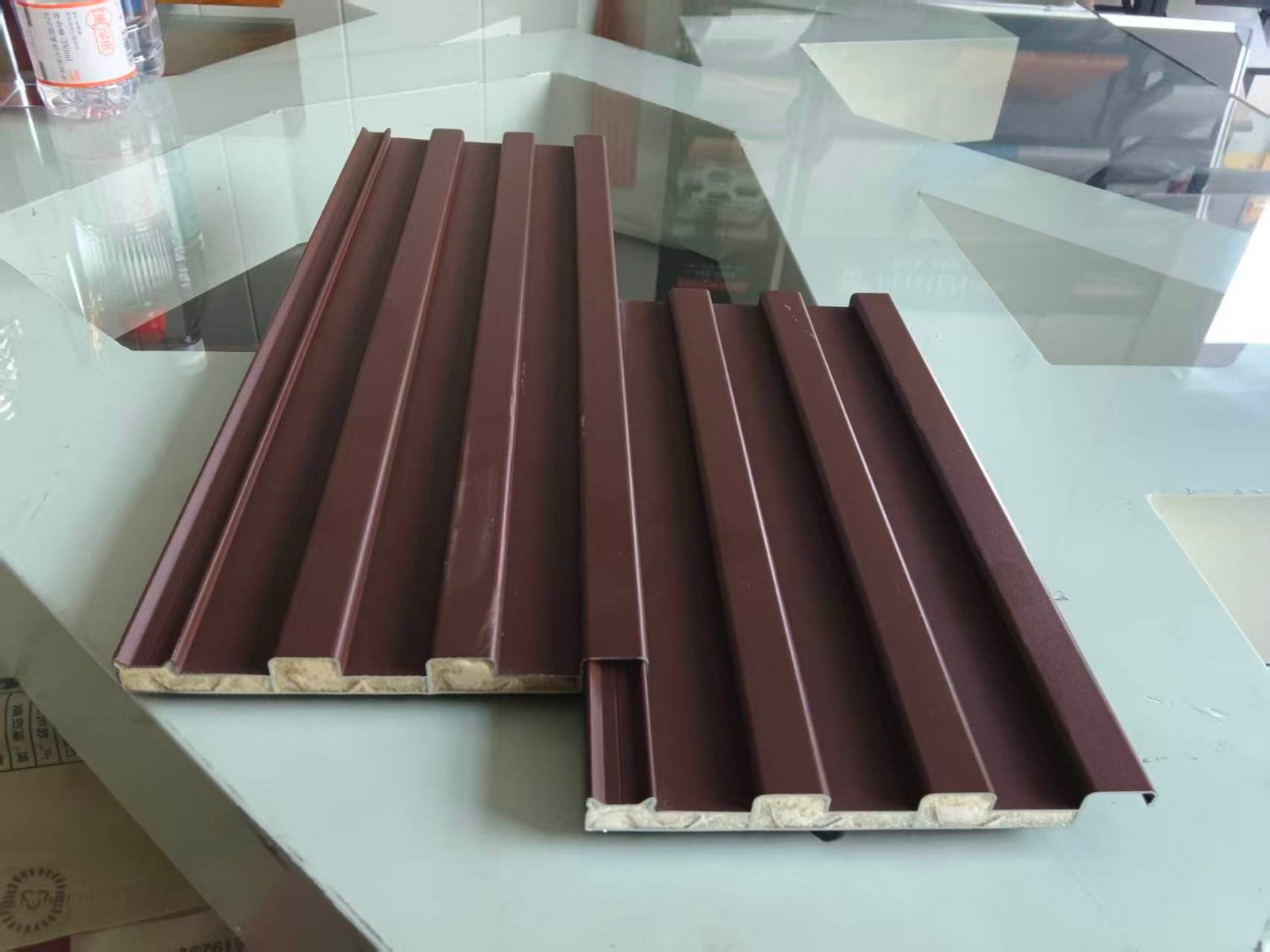 Roof Panel Heat Insulation Waterproof Aluminium Fluted Roof Tiles Heatproof Fireproof