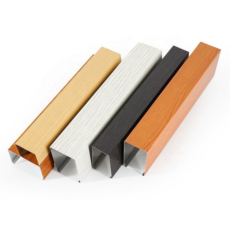 Modern Design Aluminum Baffle Linear Ceiling Suspended Metal False Ceiling Interior Wall Decoration for Mall Office Hotel