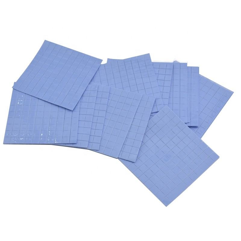 Low thermal resistance Self-adhesive Soft Thermal Conductive Insulation Silicone Pad for Gpu Cpu